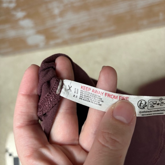 Free People Movement Hot Shot Onesie Maroon Oversized Stretch Womens L - Picture 6 of 6